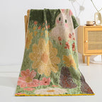 Tiamero 5 Pieces Colorful Cotton Bath Towel Package