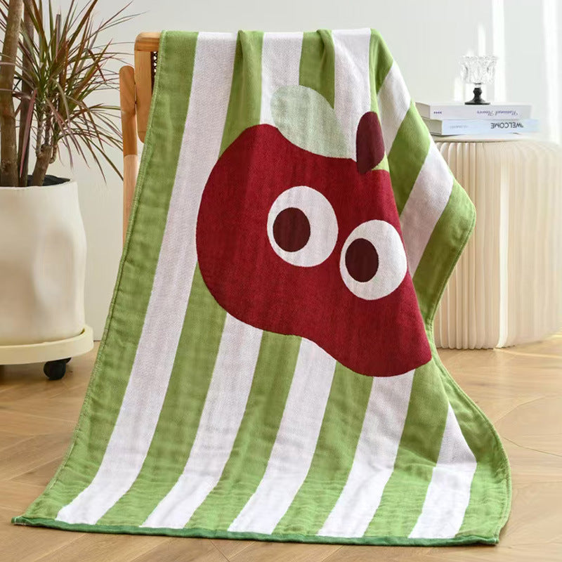 Tiamero 5 Pieces Colorful Cotton Bath Towel Package