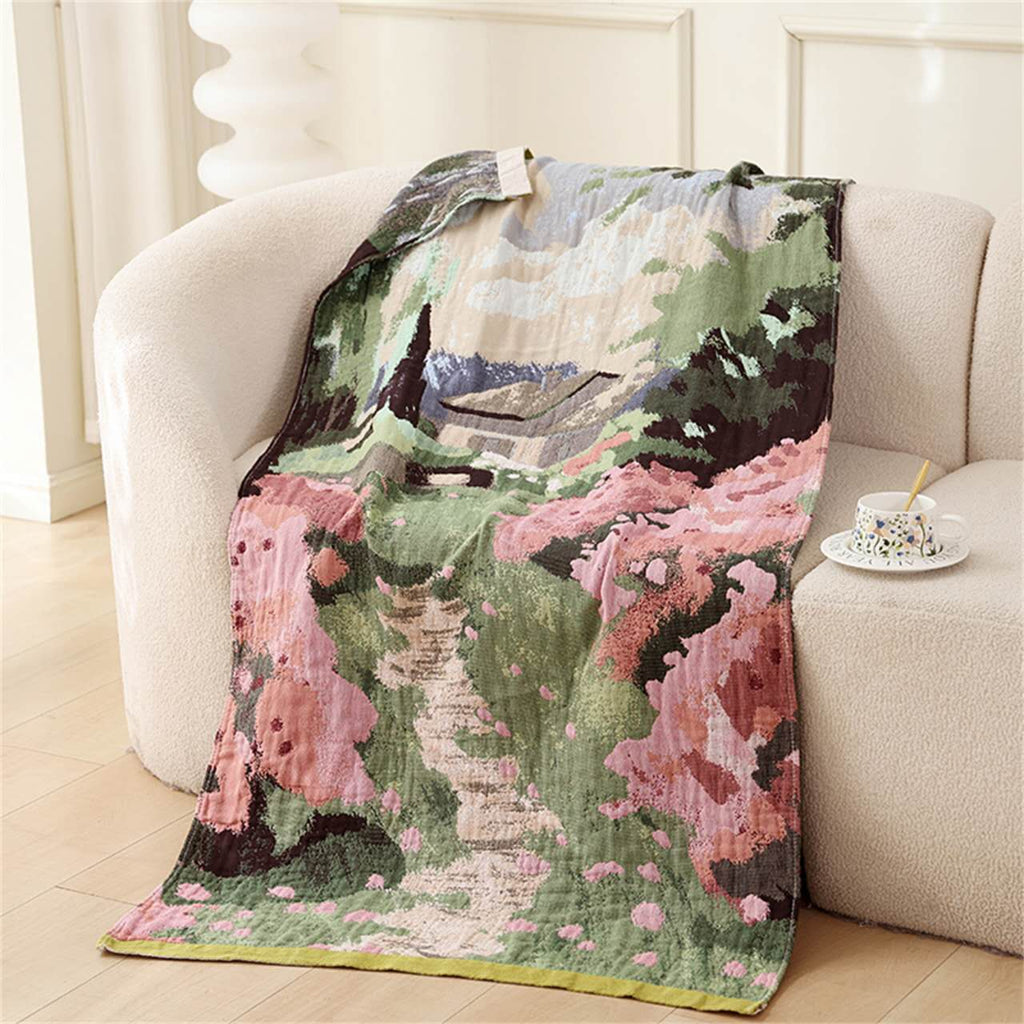 Tiamero 5 Pieces Colorful Cotton Bath Towel Package