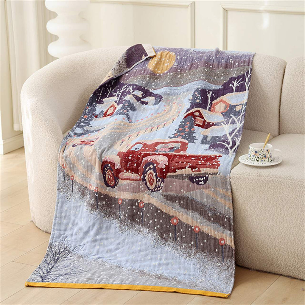 Tiamero 5 Pieces Colorful Cotton Bath Towel Package