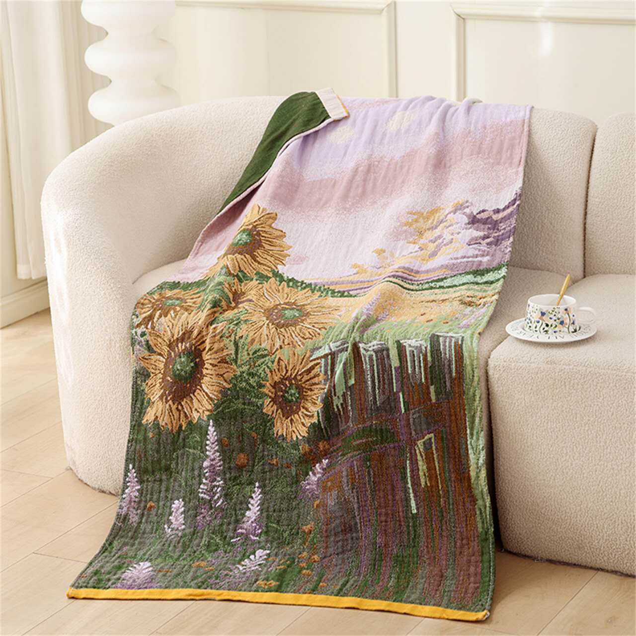 Tiamero 5 Pieces Colorful Cotton Bath Towel Package